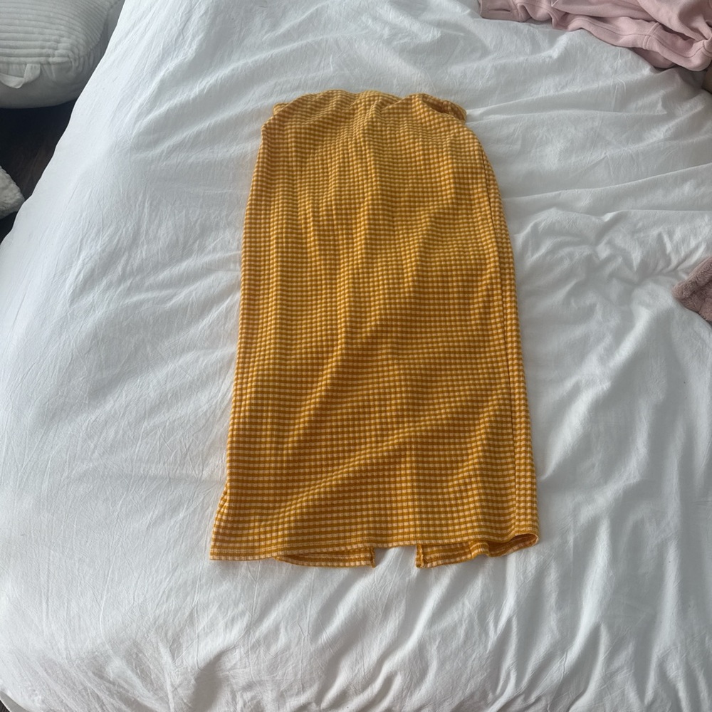 Urban Outfitters Yellow Gingham Women's Skirt